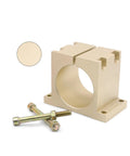 Built Tough CNC Spindle Clamping Bracket For 65Mm And 80Mm Motors Premium Aluminum Alloy design with bolts for pro shop use.