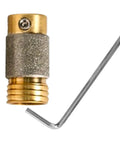 Heavy Duty Five Eight Inch Diamond Grinding Bit For Stained Glass Sculpting With Auto Water Feed and Dust Free Housing tool with hex wrench.