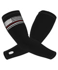 Premium Cooling Arm Sleeves With UV Protection And Ice Silk Fabric For Auto Mechanics And Workshop Crew Usa Flag Design in black.