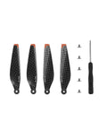 Premium Carbon Fiber Propeller Blades Compatible with Mini 3 Pro and Mini 4 Pro Genuine 6030F Rotors Include Screwdriver Kit and screws.