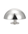Dope Silver Zinc Alloy Screw Back Rivets Made To Level Up Your Leather Gear Custom Patches And Upholstery Makeovers Featuring A Sharp Round Top Cap Design For Quick Hookup 10 Pack close-up of silver rivet with round cap and screw base.