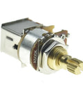 Brass 16mm Shaft Push Push Guitar Potentiometer A500K With American Thread Shaft, Audio Linear Taper Pot for guitars