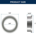 HiPicco FR6ZZ flanged ball bearing, chrome steel, double shielded, ID 3/8 in, OD 7/8 in, width 9/32 in (4 pcs)