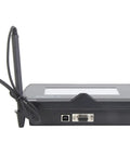 Top Shelf Renewed 4X3 LCD Signature Capture Pad featuring a crisp backlit screen, side view with connected pen and ports.