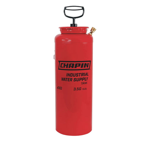 Heavy Duty 3.5-Gallon Tri-Poxy Water Tank Sprayer for Portable Water Supply and Industrial Chemicals, brass hose fittings