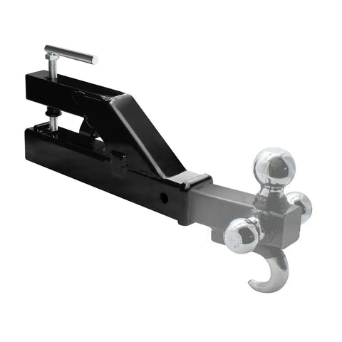 Heavy Duty Clamp On Bucket Hitch For Tractors And Loader Buckets, 2 Inch Trailer Receiver Ball Mount, Steel Construction