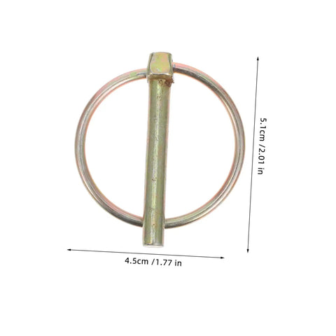 8 Pack Lynch Pin Kit Beefy Heavy Duty Ring Pins For Trucks Trailers Mowers And Farm Equipment Secure Fixes That Last Durable Wear-Resistant Spring-Loaded Design Built Tough For Real World Use, 5.1cm pin