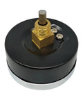 Boiler Temperature And Pressure Gauge 0 To 10 Bar With DN8 Fittings For Your Home Heating Setup showing back brass connector.