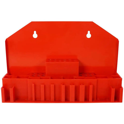 Heavy Duty T Slot Clamping Kit For Milling Machines And Drill Presses 58 Piece Clamp Set storage organizer, red plastic