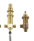 High Flow Roman Tub Rough In Valve No Frills For Four Hole Installations, Half Inch Sweat Inlets And Outlets, Durable Finish