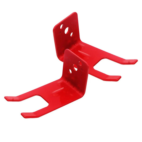 8 Pack Fire Extinguisher Mounts And Brackets For 10 Lb Units, Heavy Duty Iron Bracket Set, red wall holders for safety gear