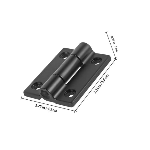 Four Pack Adjustable Torque Stop Positioning Hinges For Cabinet Doors Stainless Steel Friction Hinges with dimensions