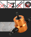 Double Head Sheet Metal Cutter Nibbler Drill Attachment for Home DIY and Auto Repair cuts straight curves and circles in 14 gauge