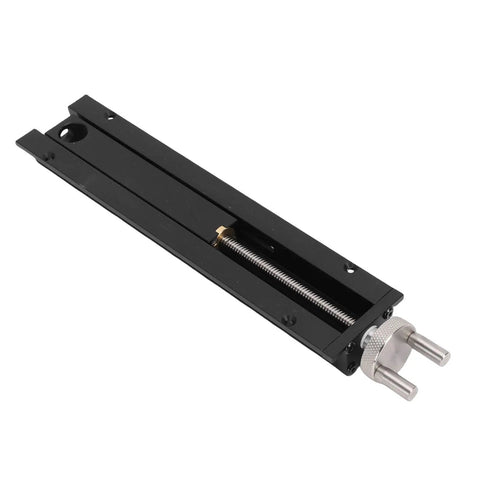 Workhorse Woodworking Bench Tail Vise Built Like A Tank Solid Aluminum End Clamp With Stainless Screw For 20 MM Holes top view