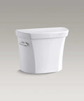1.28 GPF Toilet Tank Only White With Left-Hand Chrome Trip Lever, Compatible With K-4199 Bowl For Highline Toilets Or K-5393 Bowl