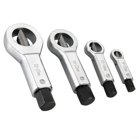 Rusted Bolt Remover Kit Nut Splitter Tool Set 9 To 27mm Chrome Vanadium Steel For Damaged Corroded Stuck Nuts And Fasteners
