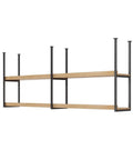 Heavy Duty Wrought Iron Ceiling Mount Shelf Brackets With Screws Hella Sturdy 2 Tier Metal Floating Support No Sweat Install For Kitchen And Dining Room Black 3 Pack