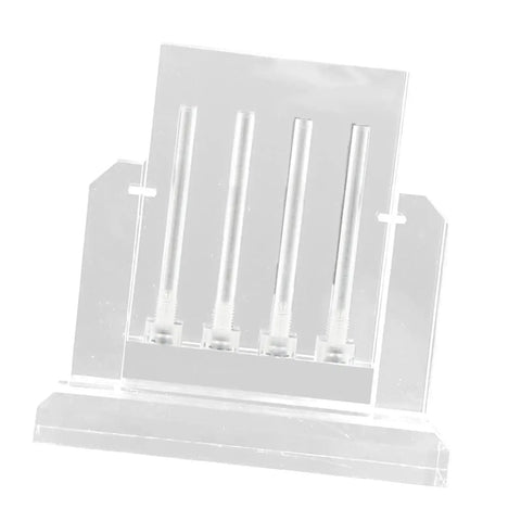 Oil Quality Tester For Vehicles, Easy To Use Test Tool On A Leakproof Stand, Great For Car, Truck, Pallet Jack And Lift Truck Wheel Maintenance, Quick Oil Health Check At A Glance, clear acrylic stand with four test tubes