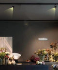 Go-To 10W H Type LED Track Light Heads 24 Degree Beam CRI 90 Dimmable 3000K Warm White 120V Halo Style Fixtures in retail setting