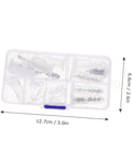 Eyeglass Repair Kit Three Set With Nose Pads Screws And Ear Grips For Quick Fixes And Easy Accessories Storage case