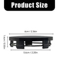 No Hassle Drop In Wheel Center Caps Tough Abs Hub Covers For Cars And Trucks 60Mm Outer 56Mm Inner Diameter dimensions side view