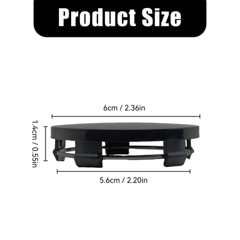 No Hassle Drop In Wheel Center Caps Tough Abs Hub Covers For Cars And Trucks 60Mm Outer 56Mm Inner Diameter dimensions side view
