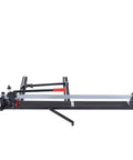Heavy Duty All Steel Manual Tile Cutter With Self Service Oil System And Easy Glide Wheels For Dead On Straight Cuts Across Ceramic Up To 1200 Millimeters side view showing the design and features.