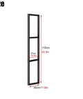 Industrial Wrought Iron Three Tier Floating Shelf Brackets Built Like A Tank For Ceiling And Wall Mount 110cm tall