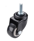 Heavy Duty Swivel Chair Caster Wheel With 39mm Plate M8 Screw 1.5 Inch Diameter Silent Brake Castor For Furniture
