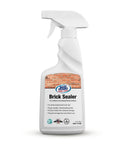 Front view of No Mess Brick Sealer Spray Penetrating Water Based Silane Siloxane Waterproofing for Brick Mortar and Masonry 16 oz bottle.