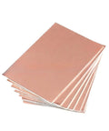 Stack of copper clad laminates from DIY Laminated Circuit Board Kit With Copper Clad Laminate For Single And Two Sided PCBs In 5x7 7x10 10x15 15x20 And 20x30 Sizes Flat High Temperature Resistant Moisture Proof Great For Prototyping And DIY Electronics