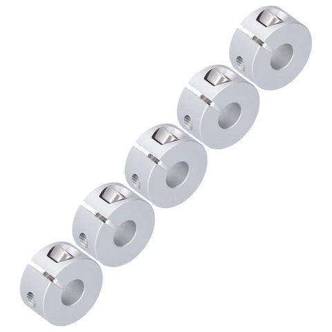 Heavy Duty Clamp Style Shaft Collars Are Totally Solid For Robotics And Engineering Work High Strength Aluminum Alloy For Axle Fixing Zero Hassle Setup Is Easy Peasy 5 Pack Size Fits Any Tough Project You Have To Complete Now, clamp shaft collars