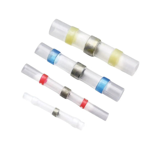 Hot Shot 50 Pc Mixed Heat Insulated Solder Sleeve Tube Shrink Connector Set For Wiring Terminals And Electrical Projects That Rock, mixed sizes