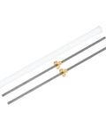Two Pack 500mm TR6X1 Lead Screw With Brass Nut 1mm Pitch 1 Start 1mm Lead For Your 3D Printer And CNC Upgrades, 304 Stainless Steel Rods