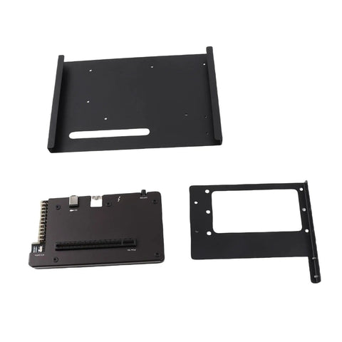 Thunderbolt 3 And 4 External GPU Dock Station With USB 4.0 PCIe 16X Slot ATX 24Pin Adapter parts on a white background.
