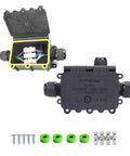 Underground Outdoor Junction Box Waterproof IP68 3 Way M20 Coaxial Cable Connector Enclosure For External Power Cables Two Pack Durable PA66 Housing
