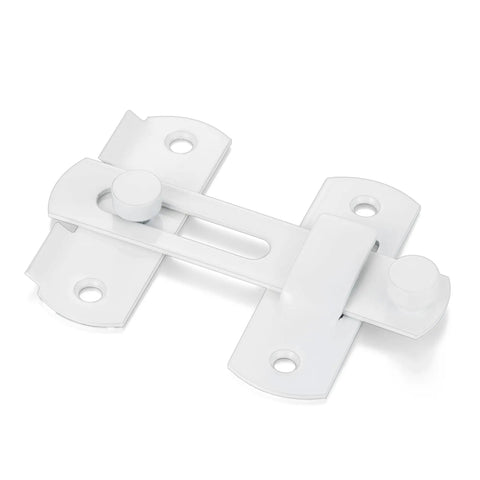 Tough As Nails 2 Pack White Stainless Steel Barn Door Latch With Heavy Duty Bi Fold Door Lock Hardware For Rust Resistant Farmhouse Gate Sliding Doors