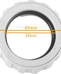 Polaris 360 Pool Cleaner Hose Swivel And Nut Combo Kit Includes 2 Swivels And 4 Nuts 9-100-3002 white nut dimensions