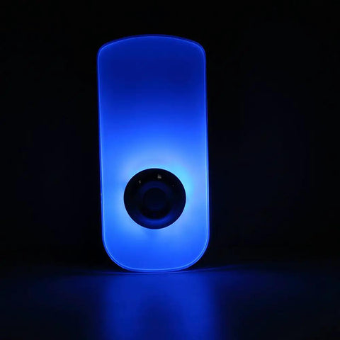 Motion Sensor Plug-In Night Light 2 Pack 3-in-1 Emergency Light Rechargeable Auto Sensing Wall Mount Blue LED Torch glowing in dark
