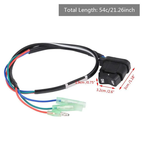 3000 Trim Switch For Mercury Outboard Remote Control Box Replacement Tilt Switch 87-18286A43 with wiring harness