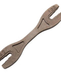 Six Way Spoke Wrench for Motorcycle and Bicycle Wheels, Heavy Duty Steel Construction, adjustable, precision tool close-up.