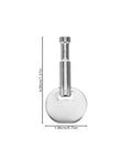 Music Box Winding Key Replacement Round Handle 1.57 Inch metal tool for tuning and winding with size dimensions shown