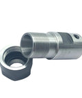 Heavy Duty ER16 Collet Chuck Spindle Extension Rod For Milling Machines And CNC Lathes showing metal thread design and adapter.