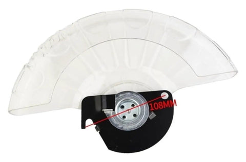 Clear View Aluminum Miter Saw Blade Guard Replacement for Precise Cuts, 108mm size, transparent lower guard assembly.