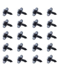 Beefy Hex Head Screws And Fasteners Kit For Splash Shield And Underbody Engine Covers Mercedes Benz 20 Piece Universal Metal Bumper Trim Bolts Set For Various Models, 20 black metal screws