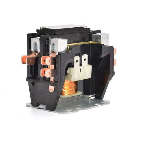 One Pole 40 Amp 24V HVAC Contactor For AC Condensers And Compressors Definite Purpose Contactor 1 Pack Heavy Duty Relay