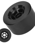 Shockproof PU Tire 80A for DIY electric scooters and skateboards, durable wheel replacement, black with high grip tread.