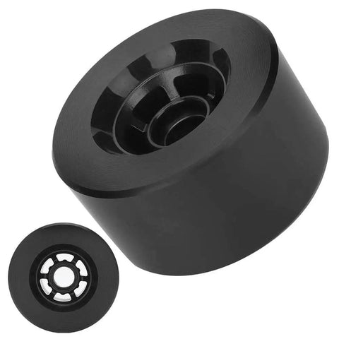 Shockproof PU Tire 80A for DIY electric scooters and skateboards, durable wheel replacement, black with high grip tread.