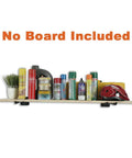 Shelf with assorted items, no board included; compatible with Six Pack Heavy Duty 12.4 Inch Wall Mount Garage Hooks Set