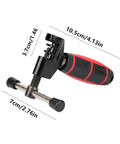 Universal Bike Chain Tool And Breaker For Road And Mountain Bikes, Handy Chain Splitter And Removal Tool, dimensions shown